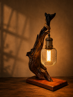 Hanging Driftwood Lamp - Commissioned