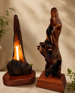 Driftwood Bedside Lamps